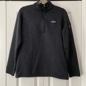 Patagonia Women's Better Sweater® 1/4-Zip Fleece (Black / Large)